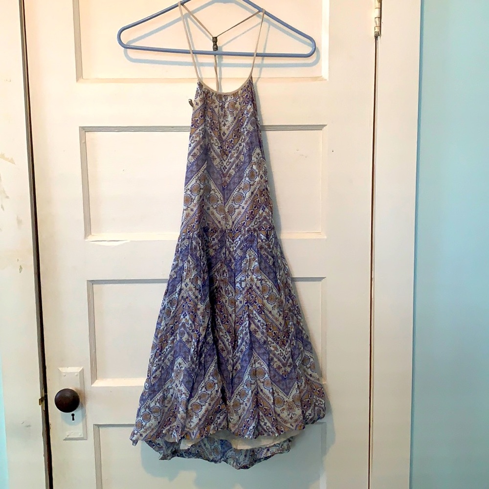 Blue racerback dress, ecote. Size 8